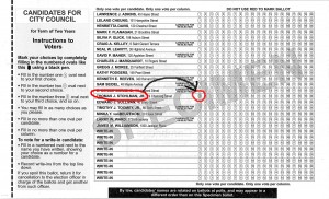 2009 Municipal Specimen Ballots